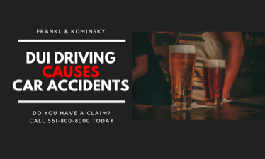DUI Driver causes Car Accidents in West Palm Beach