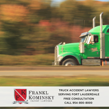 File a truck accident injury claim in Fort Lauderdale Florida