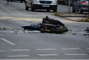 Crashed Motorcycle