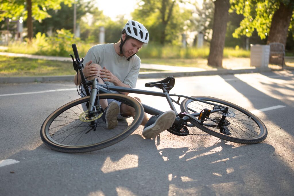 man suffered a bicycle accident